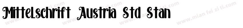 Mittelschrift Austria Std Standard字体转换